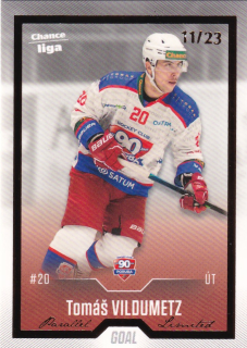 Hokejová karta Tomáš Vildumetz Goal S1 2022-23 Gold 11/23 č. 167