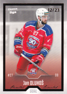 Hokejová karta Jan Dluhoš Goal S1 2022-23 Gold 12/23 č. 160