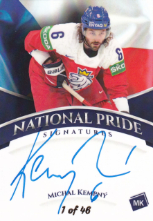 Hokejová karta Michal Kempný Moje kartičky 2023 National Pride Signatures 1/46 č. NPS-8