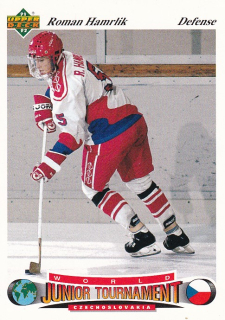 Hokejová karta Roman Hamrlík Upper Deck 1991-92 Hunior Tournament č. 88