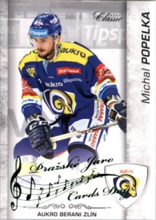 Hokejová karta Michal Popelka OFS 17/18 Serie II. Pražské Jaro base