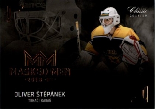Hokejová karta Oliver Šěpánek OFS Chance Liga 2018-19 Masked Men 