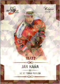 Hokejová karta Jan Káňa OFS Chance Liga 2018-19 Rainbow
