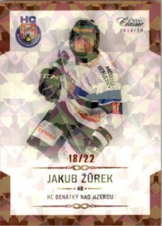 Hokejová karta Jakub Žůrek OFS Chance Liga 2018-19 Rainbow