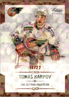 Hokejová karta Tomáš Karpov OFS Chance Liga 2018-19 Rainbow