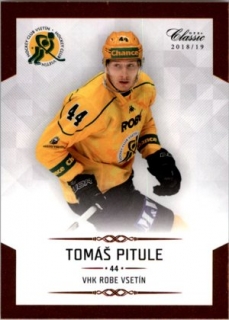Hokejová karta Tomáš Pitule OFS Chance Liga 2018-19 řadová karta č. 165 