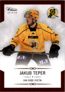 Hokejová karta Jakub Teper OFS Chance Liga 2018-19 řadová karta č. 171