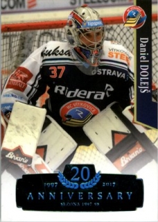 Hokejová karta Daniel Dolejš OFS 17-18 Série 2 Blue Retro