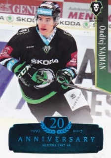 Hokejová karta Ondřej Najman  OFS 17/18 S.II. Blue RETRO