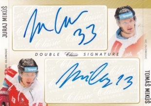 hokejová karta Mikuš / Mikuš OFS 16/17 S.II. Double Signature