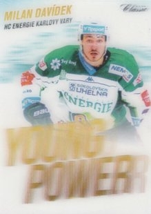 hokejová karta Milan Davídek OFS 16/17 S.II. Young Power 3D