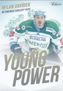 hokejová karta Milan Davídek 16/17 S.II. Young Power