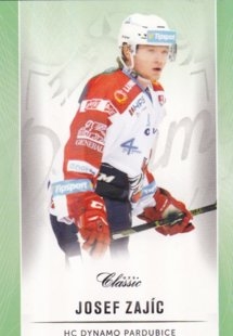 hokejová karta Josef Zajíc OFS Classic 16/17 S. II. Emerald