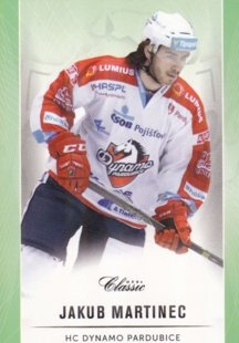 hokejová karta Jakub Martinec OFS Classic 16/17 S. II. Emerald