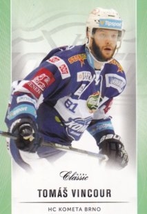 hokejová karta Tomáš Vincour OFS Classic 16/17 S. II. Emerald