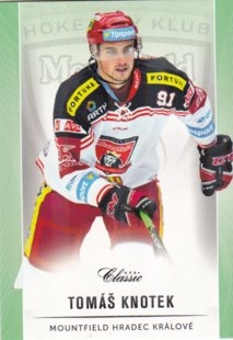 hokejová karta Tomáš Knotek OFS Classic 16/17 S. II. Emerald