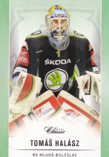 hokejová karta Tomáš Halász OFS Classic 16/17 S. II. Emerald