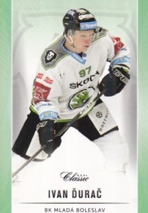 hokejová karta Ivan Ďurač OFS Classic 16/17 S. II. Emerald
