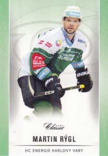hokejová karta Martin Rýgl OFS Classic 16/17 S. II. Emerald
