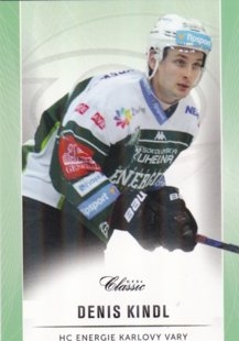 hokejová karta Denis Kindl OFS Classic 16/17 S. II. Emerald