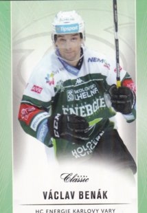 hokejová karta Václav Benák OFS Classic 16/17 S. II. Emerald