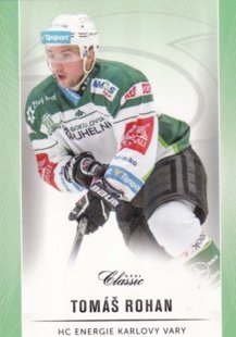 hokejová karta Tomáš Rohan OFS Classic 16/17 S. II. Emerald