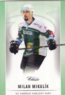 hokejová karta Milan Mikulík OFS Classic 16/17 S. II. Emerald