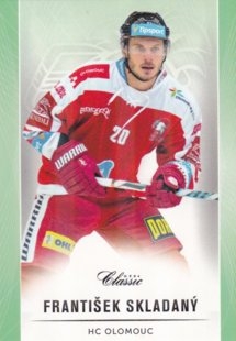 hokejová karta František Skladaný OFS Classic 16/17 S. II. Emerald