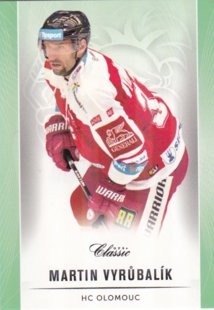 hokejová karta Martin Vyrůbalík OFS Classic 16/17 S. II. Emerald