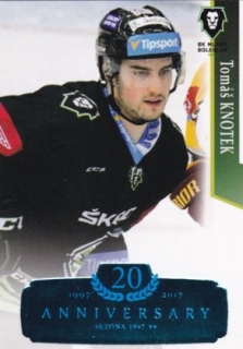 Hokejová karta Tomáš Knotek  OFS 17/18 S.II. Blue RETRO