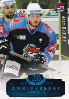 Hokejová karta Adam Dlouhý  OFS 17/18 S.II. Blue RETRO