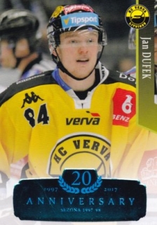 Hokejová karta Jan Dufek  OFS 17/18 S.II. Blue RETRO