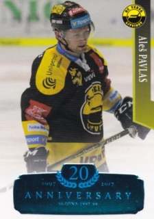 Hokejová karta Aleš Pavlas  OFS 17/18 S.II. Blue RETRO