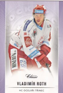 hokejová karta Vladimír Roth OFS Classic 16/17 S. II. Purple 