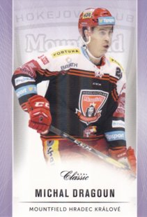 hokejová karta Michal Dragoun OFS Classic 16/17 S. II. Purple 