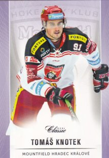 hokejová karta Tomáš Knotek OFS Classic 16/17 S. II. Purple 