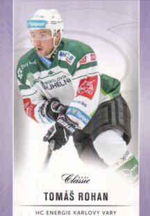 hokejová karta Tomáš Rohan OFS Classic 16/17 S. II. Purple 