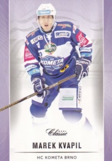 hokejová karta Marek Kvapil OFS Classic 16/17 S. II. Purple 