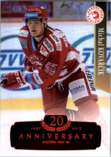 Hokejová karta Michal Kovarčík 17/18 Serie 2 - RETRO RED 