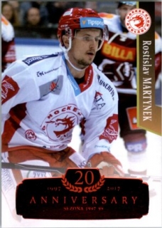 Hokejová karta Rostislav Martynek 17/18 Serie 2 - RETRO RED 