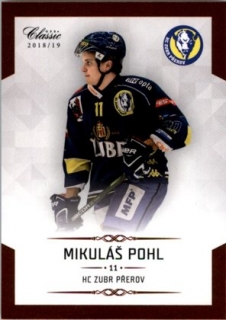 Hokejová karta Mikuláš Pohl OFS Chance Liga 2018-19 řadová karta č. 105