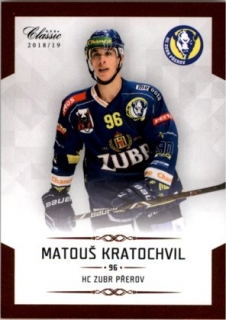 Hokejová karta Matouš Kratochvil OFS Chance Liga 2018-19 řadová karta č. 97