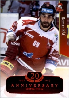 Hokejová karta Roman Rác OFS 17/18 Serie 2 - RETRO RED 