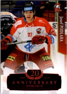 Hokejová karta Josef Podlaha OFS 17/18 Serie 2 - RETRO RED 