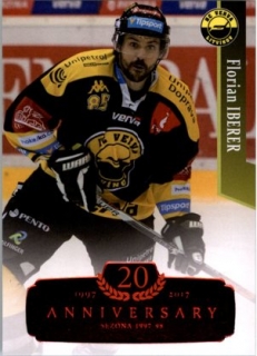 Hokejová karta Florian Iberer OFS 17/18 Serie 2 - RETRO RED 