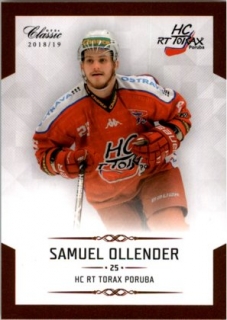 Hokejová karta Samuel Ollender OFS Chance Liga 2018-19 řadová karta č. 308