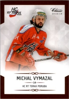 Hokejová karta Michal Vymazal OFS Chance Liga 2018-19 řadová karta č. 314