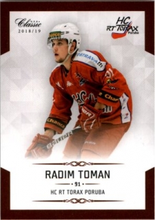 Hokejová karta Radim Toman OFS Chance Liga 2018-19 řadová karta č. 311
