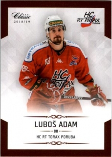 Hokejová karta Luboš Adam OFS Chance Liga 2018-19 řadová karta č. 294