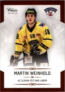 Hokejová karta Martin Weinhold OFS Chance Liga 2018-19 řadová karta č. 250